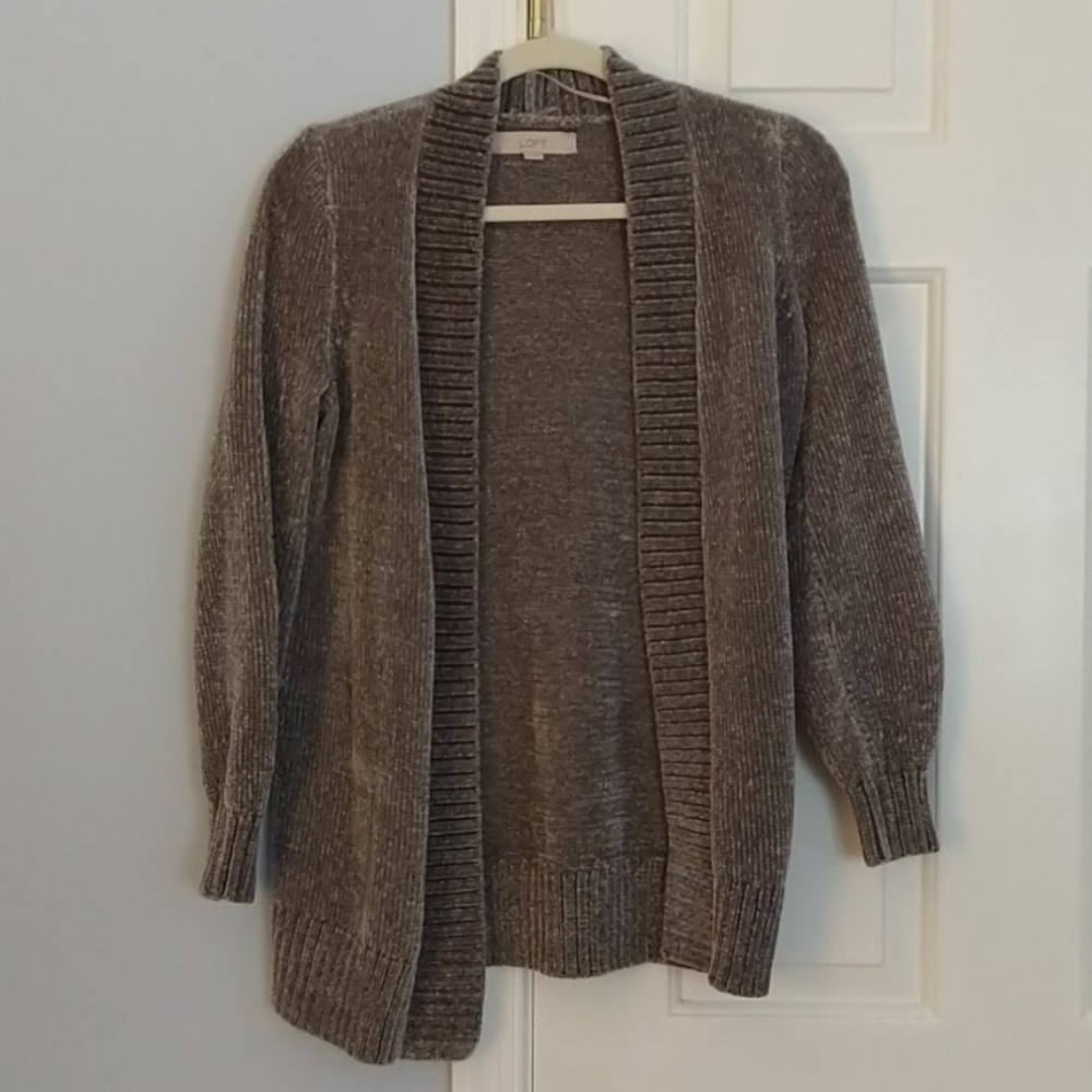 Ann Taylor Loft chenille cardigan
